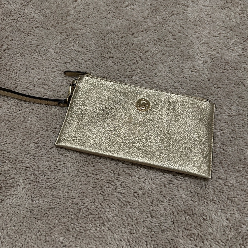 Gold Michael Kors Clutch